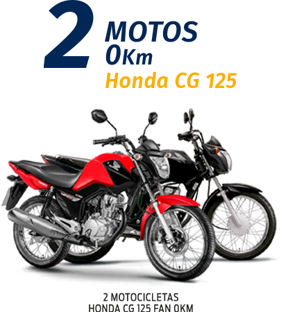 2 Motos 0km Honda CG 125 #AceleraPraCá Serve Todos