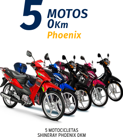 5 Motos 0km Phoenix #AceleraPraCá Serve Todos